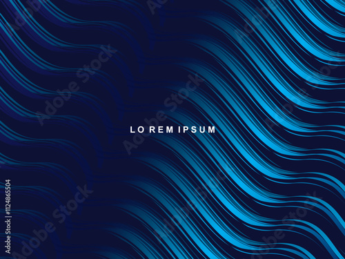 Premium background design with dark blue luxury motif. Vector horizontal template, for digital lux business banners, contemporary formal invitations, luxury vouchers, gift certificates, etc.	