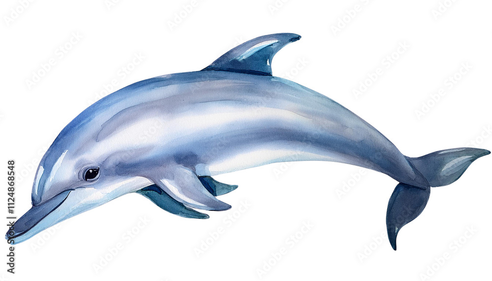 Watercolor Dolphin Ocean Mammal Marine Wildlife Aquatic Animal Sea Creature Wildlife Art Underwater Watercolor Dolphin Ocean Mammal Marine Wildlife Aquatic Animal Sea Creature Wildlife Art Underwater