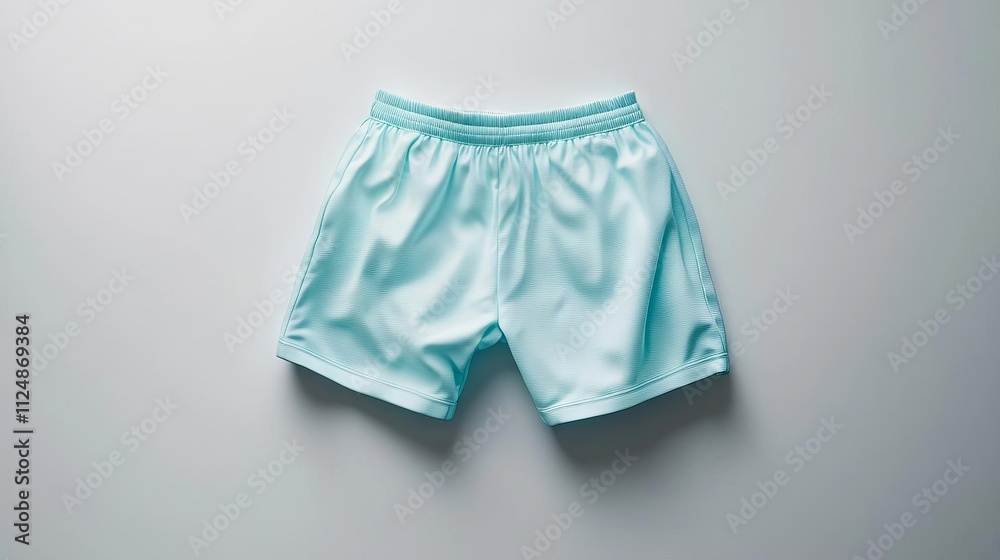 Light Blue Sport Shorts Mockup Light Blue Sport Shorts Mockup