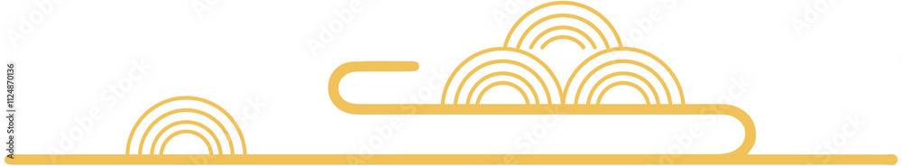 Obraz premium Mid autumn festival Wavy Cloud