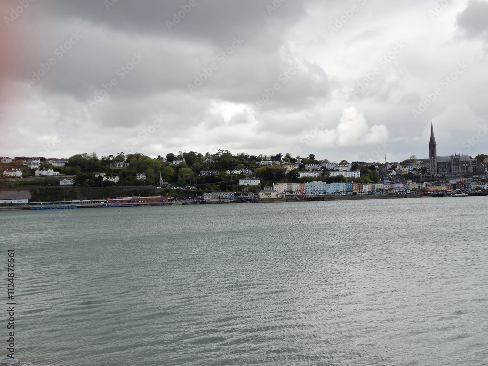 Cobh City in Ireland, Touristic Location View Cobh City in Ireland, Touristic Location View