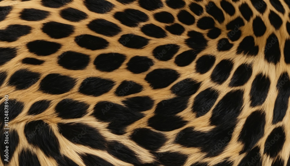 Jaguar fur with dense black markings and soft gold undertones Jaguar fur with dense black markings and soft gold undertones