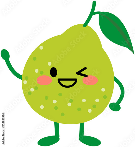 Wink Cartoon Pomelo Icon
 photo