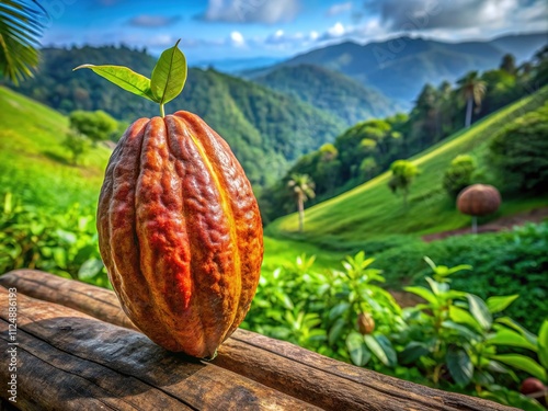 Cacao Fruit, West Sumatra, Indonesia - 2024 Portrait Photography photo