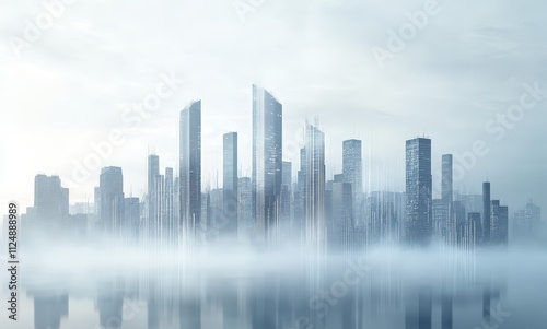 Panoramic Views of Modern Cities: Skyscrapers, Skylines, and Urban Development