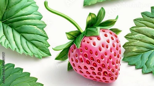 strawberry isolated on white background