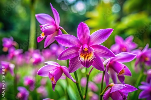 Saint Gallen Botanical Garden Orchid, Bletilla Striata, Rule of Thirds, October 2024 photo