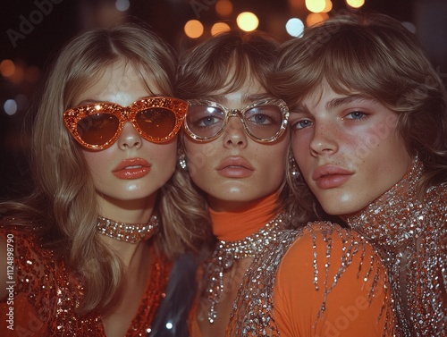 70s new years eve party, generative ai