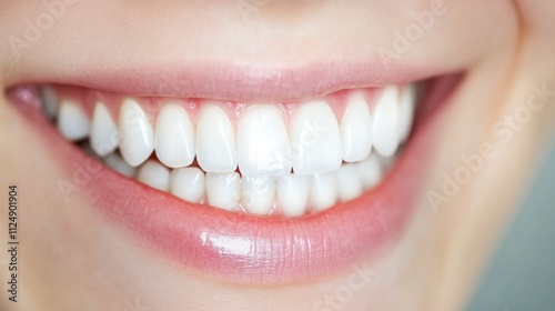 Bright and Healthy Smile with White Teeth Enhancing Natural Beauty