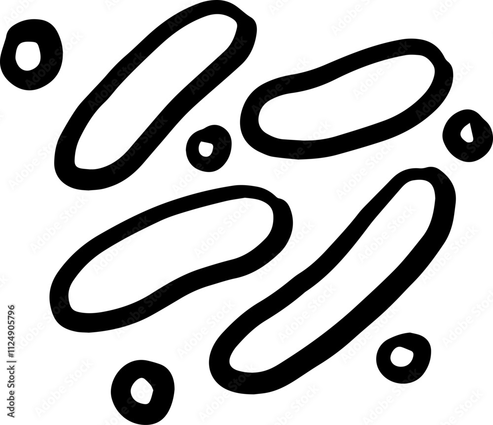 bacteria virus microbiology doodle bacteria virus microbiology doodle