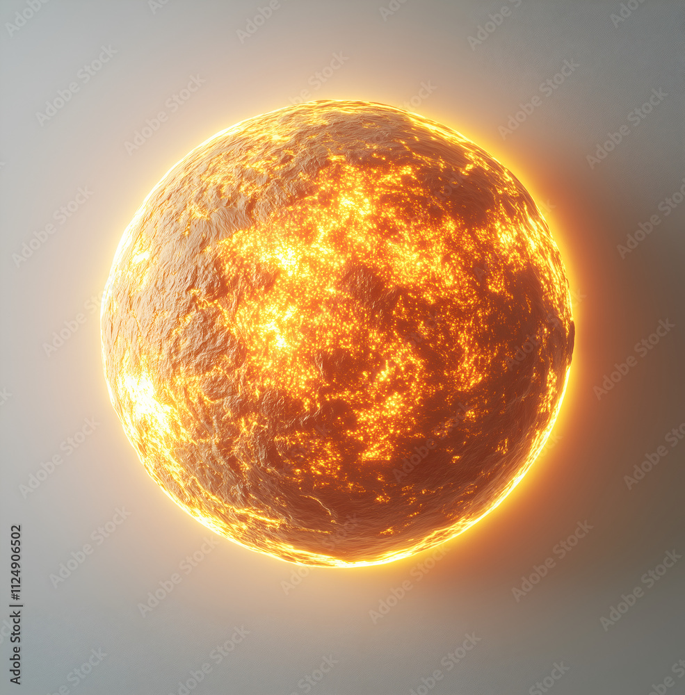 Isolated orange sun on dark background Isolated orange sun on dark background