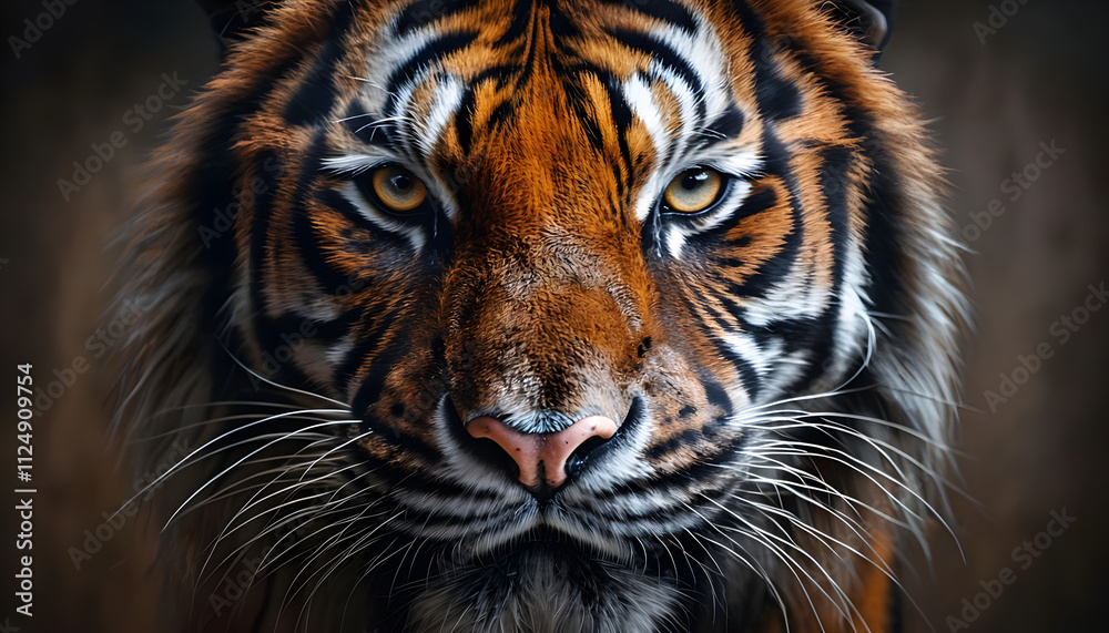 Fototapeta premium Tiger's muzzle close-up