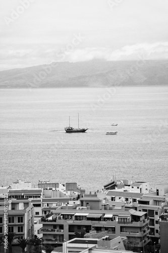 boats in ocean 