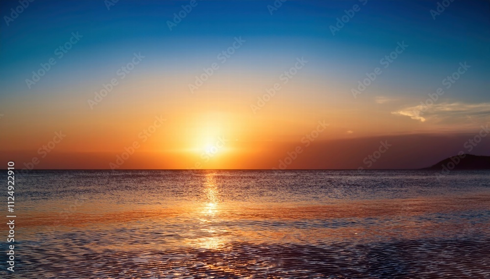 Golden Hour at Sea: A breathtaking panorama of a fiery sunset over a tranquil ocean, capturing the golden glow of the sun as it dips below the horizon. Golden Hour at Sea: A breathtaking panorama of a fiery sunset over a tranquil ocean, capturing the golden glow of the sun as it dips below the horizon.