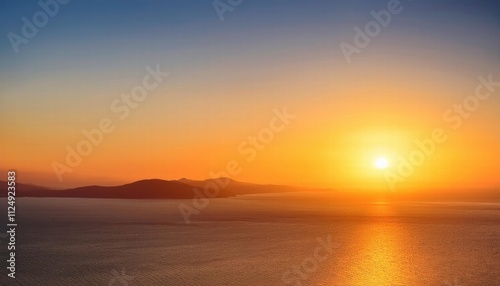Golden Hour Aegean Sunset 