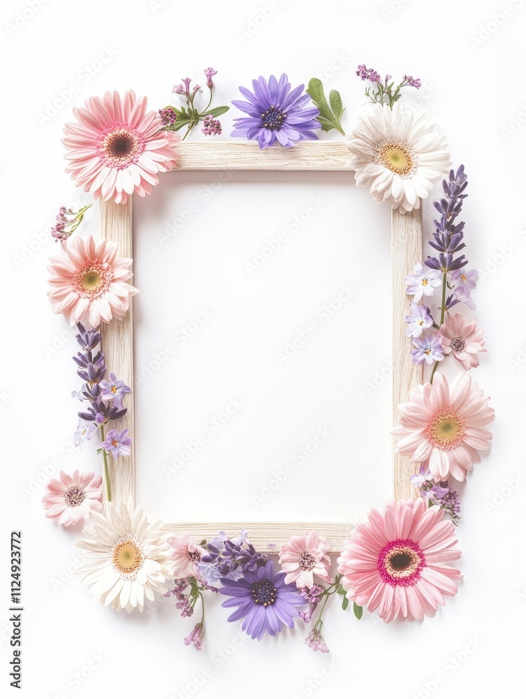Obraz premium Frame with flowers