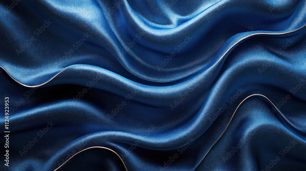 Obraz premium Premium background of deep velvet textures in royal blue with subtle highlights