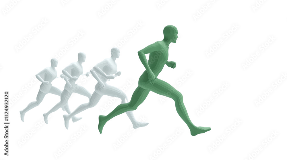 a cartoon running isolated on a transparent background a cartoon running isolated on a transparent background