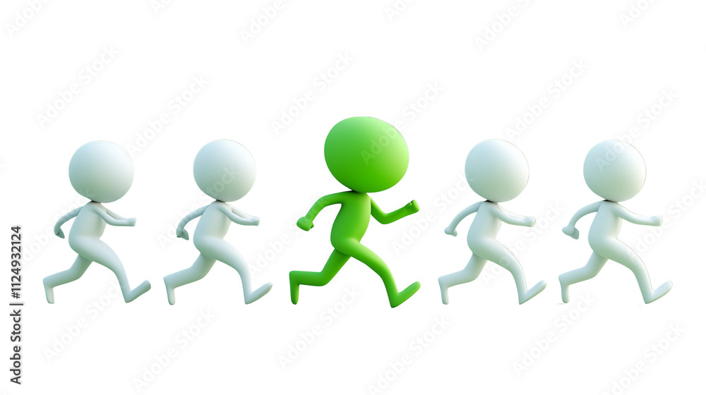 a cartoon running isolated on a transparent background a cartoon running isolated on a transparent background