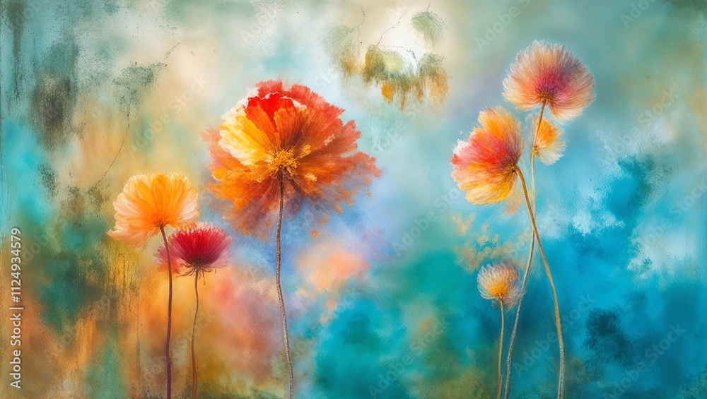 Obraz premium Ethereal painting background 
