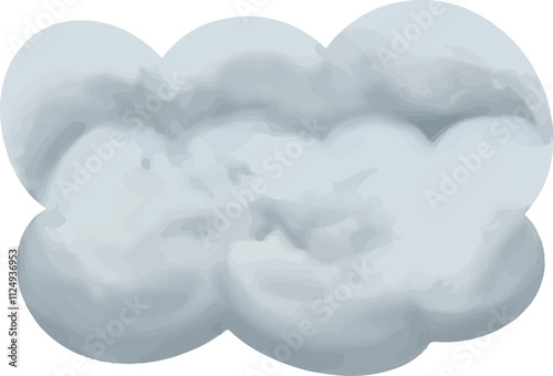 clip art illustration of colorful soft clouds for child daycare and nursery wallpaper