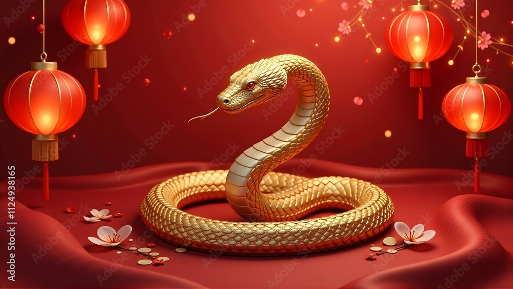 Golden Snake Lunar New Year Celebration