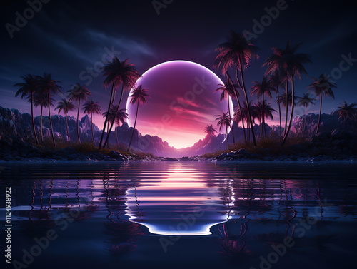 Exceptional Surreal sunsets background