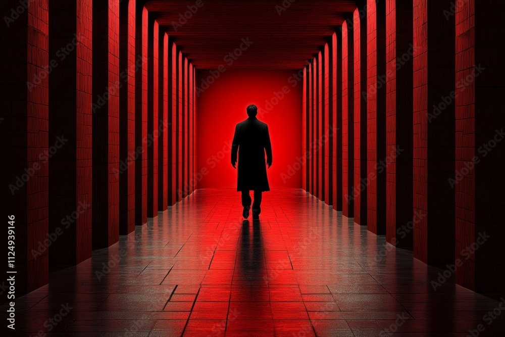 A dynamic image of a DVD cover for a thriller, featuring a mysterious figure in shadow and dramatic red and black tones A dynamic image of a DVD cover for a thriller, featuring a mysterious figure in shadow and dramatic red and black tones