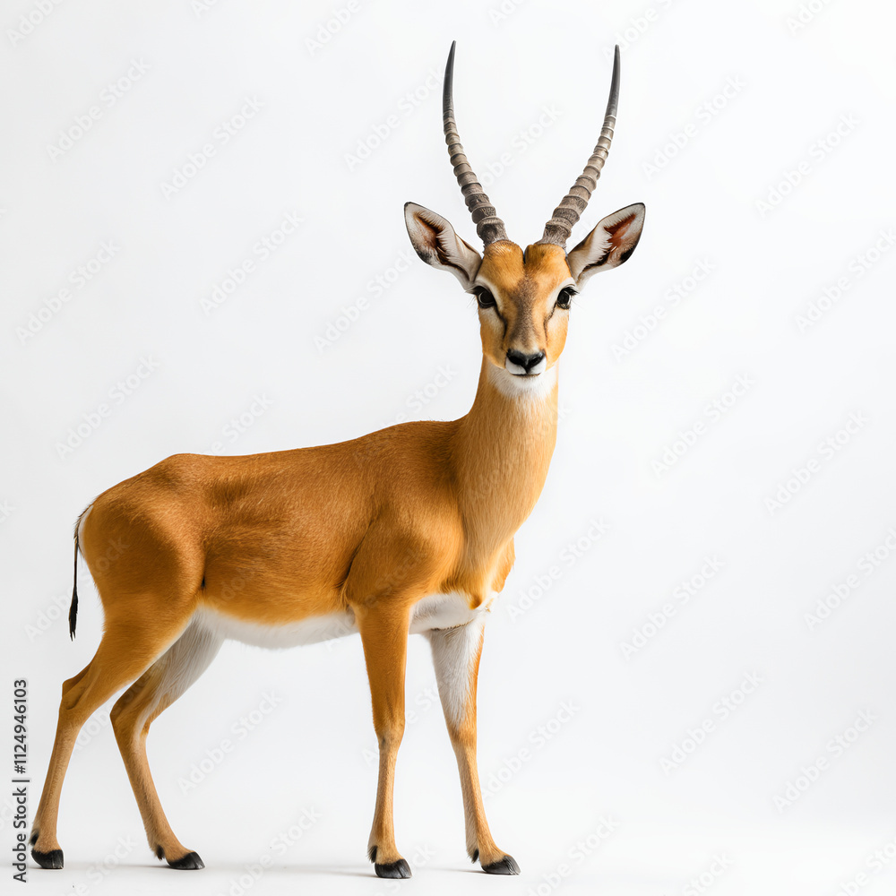 Obraz premium Oribi on white background
