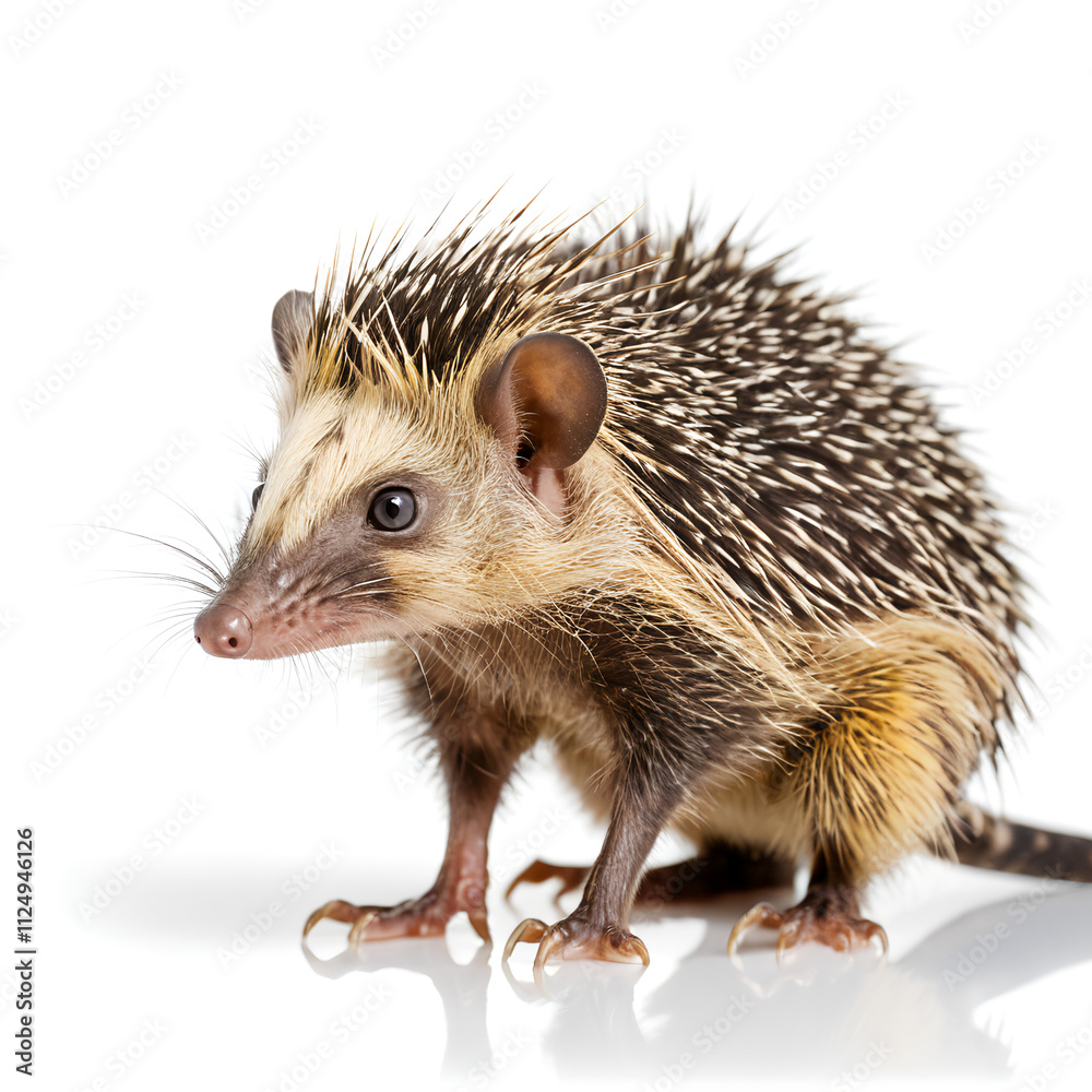 Fototapeta premium hedgehog on white background