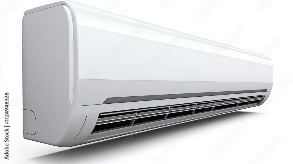 Modern Wall-Mounted Air Conditioner Unit for Home or Office Use Modern Wall-Mounted Air Conditioner Unit for Home or Office Use