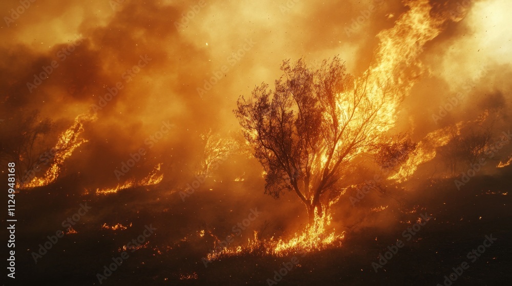 Wildfire spreads rapidly across dry landscape in california captured during daytime in dramatic visuals of nature’s fury Wildfire spreads rapidly across dry landscape in california captured during daytime in dramatic visuals of nature’s fury