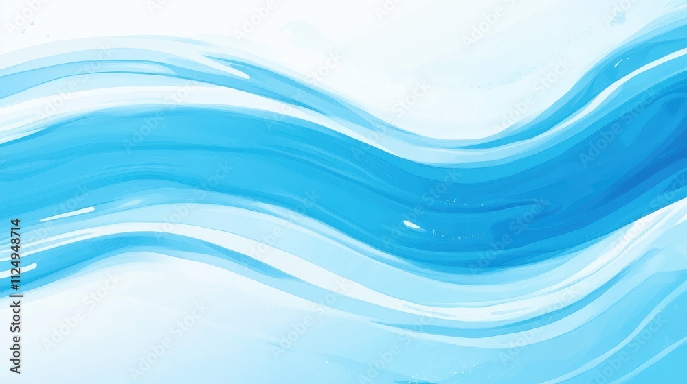 Smooth Blue Wave Abstract Background for Creative Design Projects