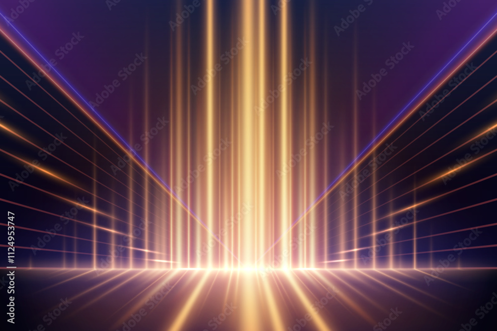 Abstract light rays effect background
