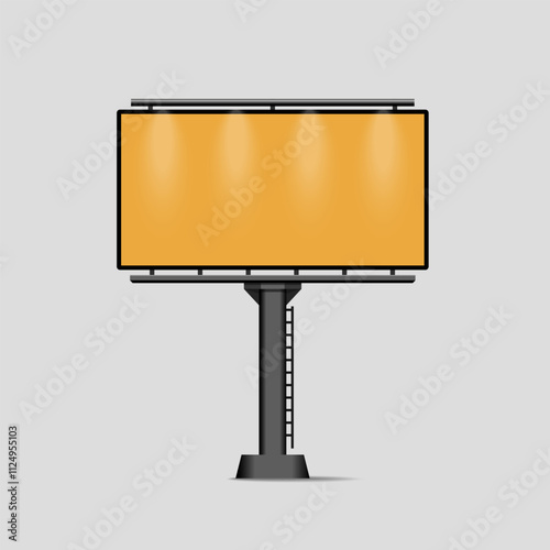 Blank billboard. Mockup for your advertisement and design