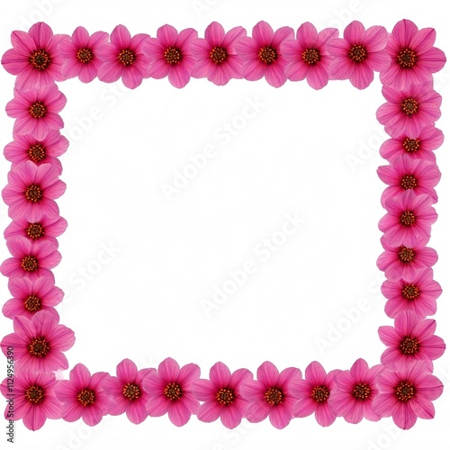 pink flower frame
