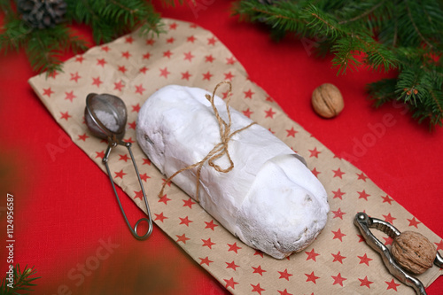 colorful still life with traditional christmas baking photo