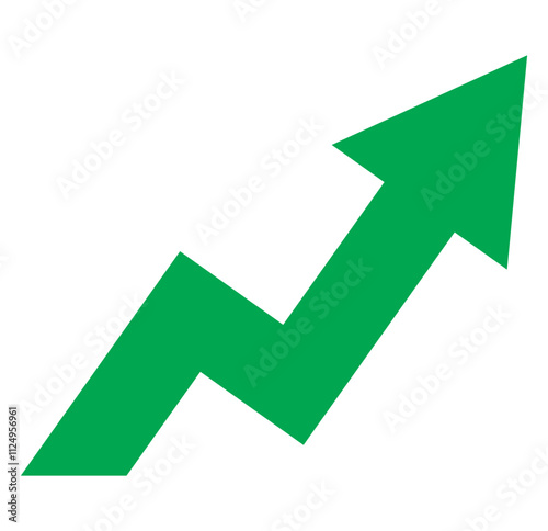 Growing graph icon set. Vector illustration. Set of growing bar graph. Business chart with arrow. Growths chart collection. EPS 10.
