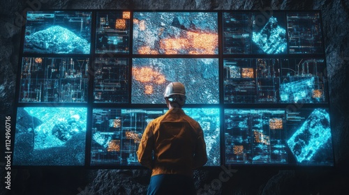 Blockchain-powered supply chain monitoring screens, ensuring traceability of raw materials from mine to product