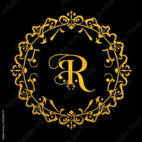 R logo design Digital markating, R logo pirmeam designe and nice designe. photo