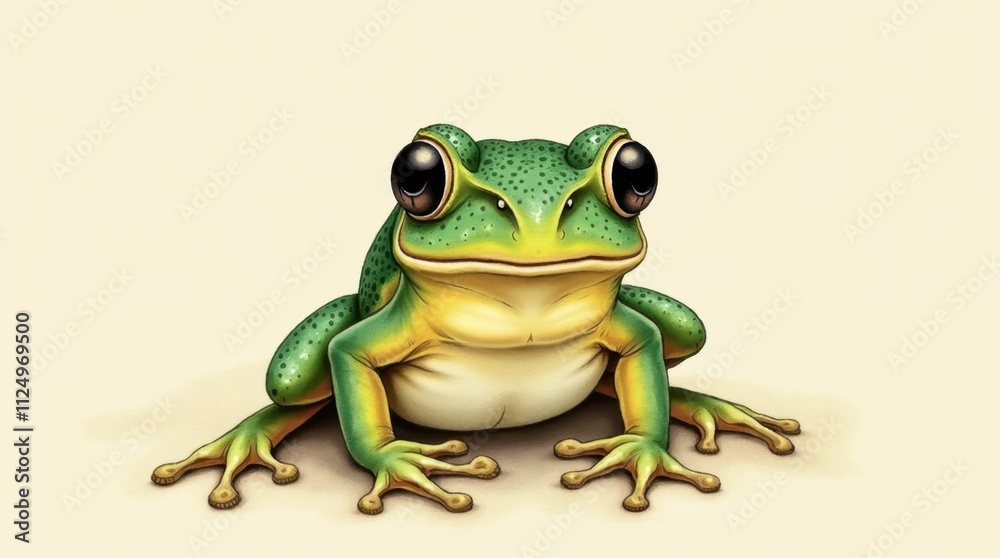 Obraz premium Small Forest Frog Illustration