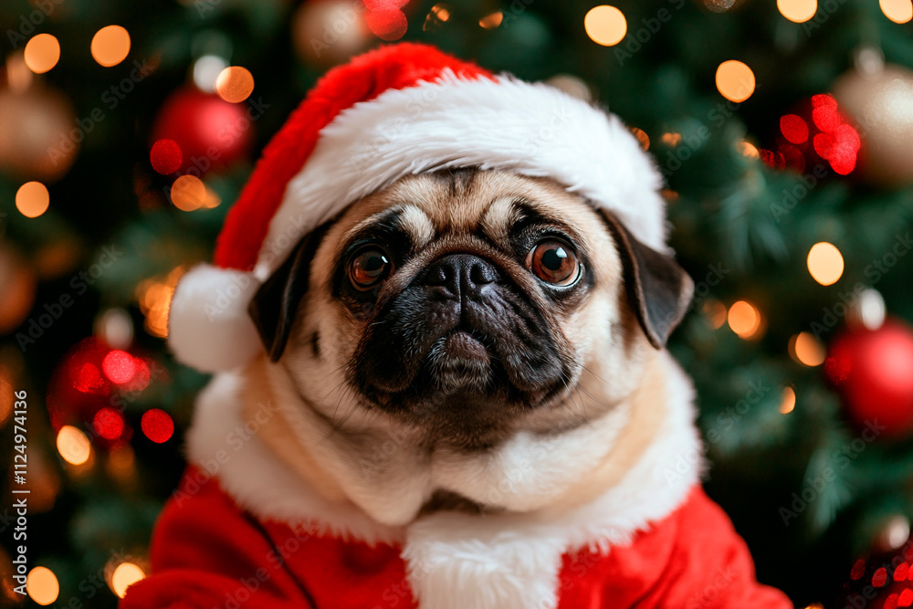 funny greeting card on the theme of Christmas and New Year funny greeting card on the theme of Christmas and New Year