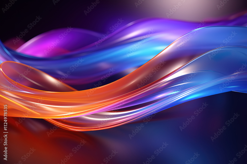Exceptional Colorful vibrant neon light stripes and dots, illuminated modern light waves Exceptional Colorful vibrant neon light stripes and dots, illuminated modern light waves