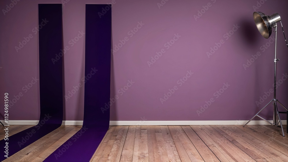 room with purple wall and white wall room with purple wall and white wall