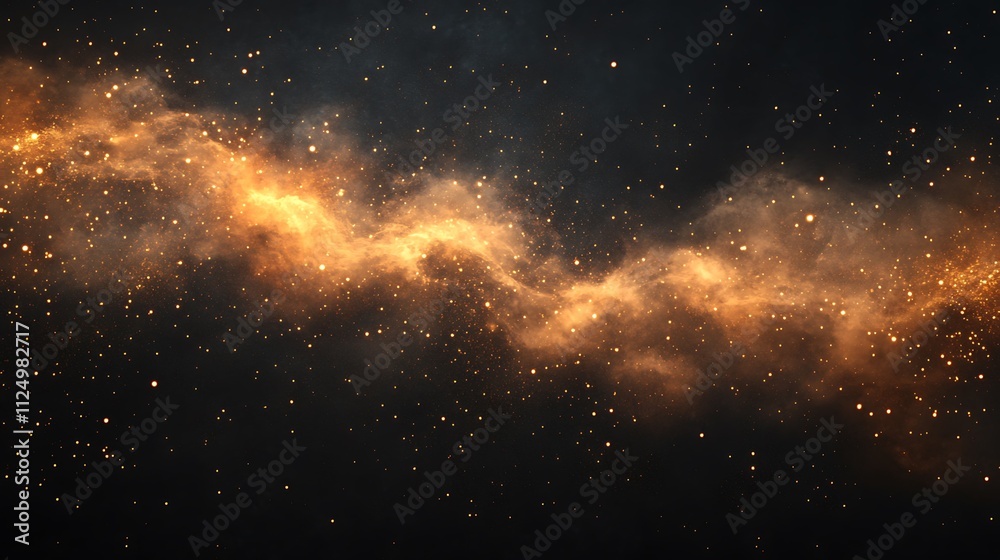 Fototapeta premium powder splash on black background , dark black dust textured concrete stone wall background