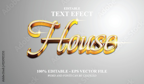 hause   EDITABLE TEXT EFFECT 3D GOLD free download