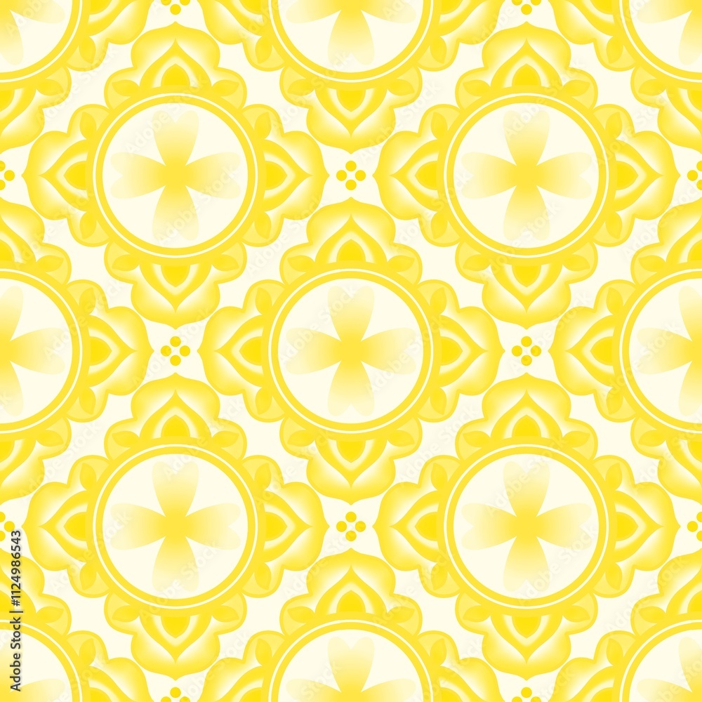 Line Thai seamless pattern on background.