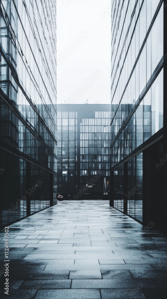 Fototapeta premium Modern Corporate Office Exterior Shot