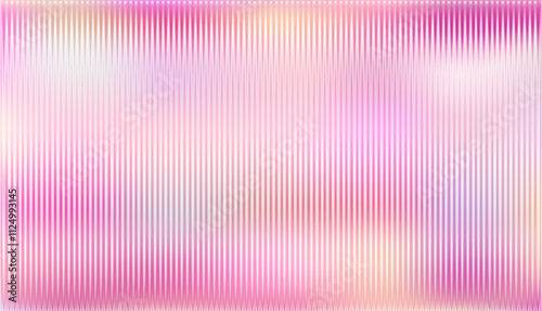 Vector ribbed glass texture background. yellow pink purple ribbed glass. Gentle color. Mesh gradient. acrylic ribbed bath surface. Ribbed glass background semitransparent overlay. Bath wall window