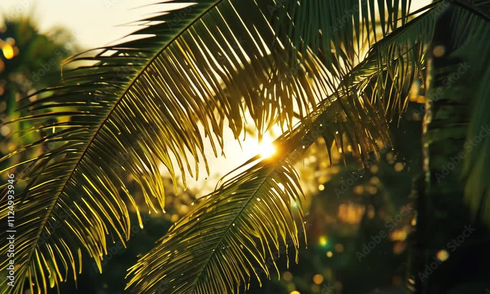 palm tree leaves